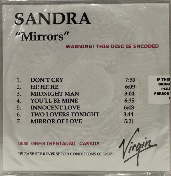 Обложка Sandra — Mirrors