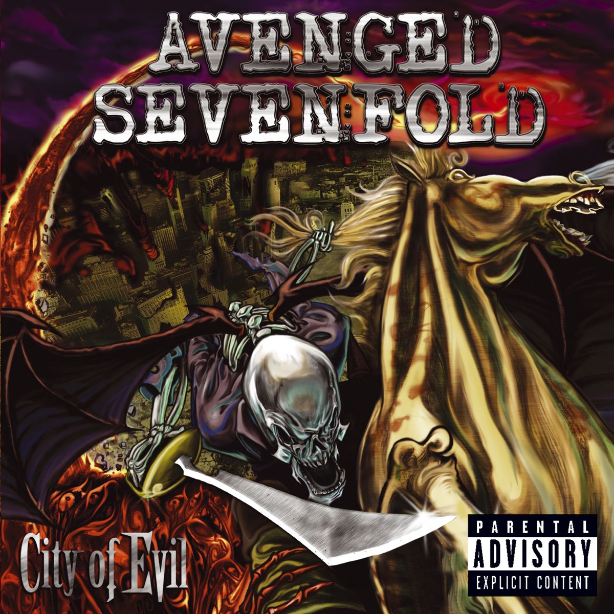 Обложка Avenged Sevenfold — City Of Evil