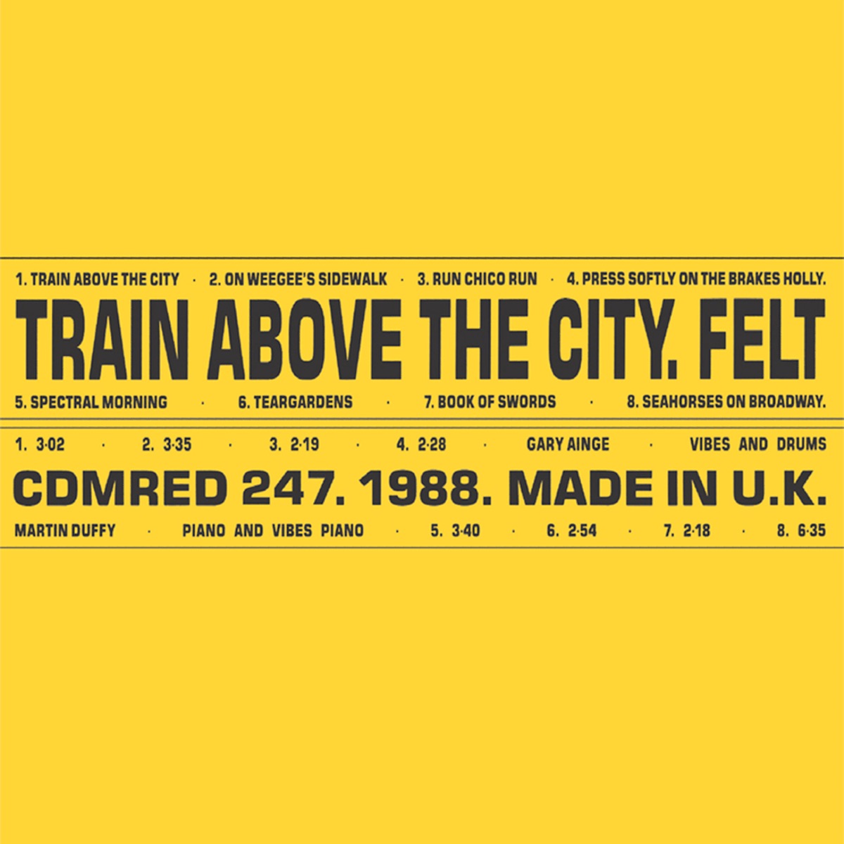 Обложка Felt — Train Above The City