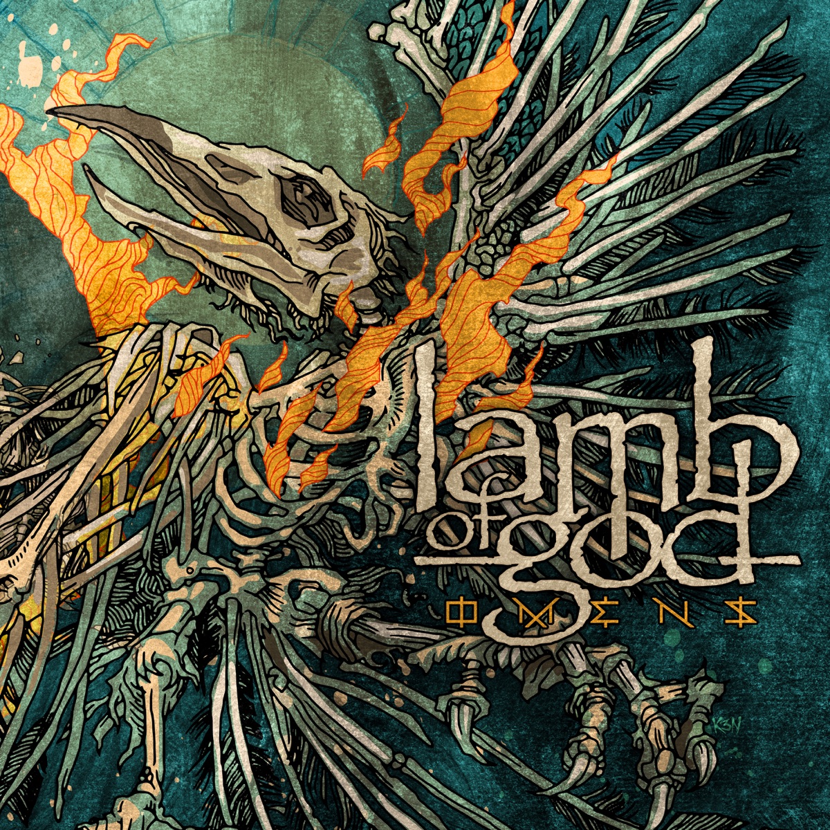 Обложка Lamb of God — Omens