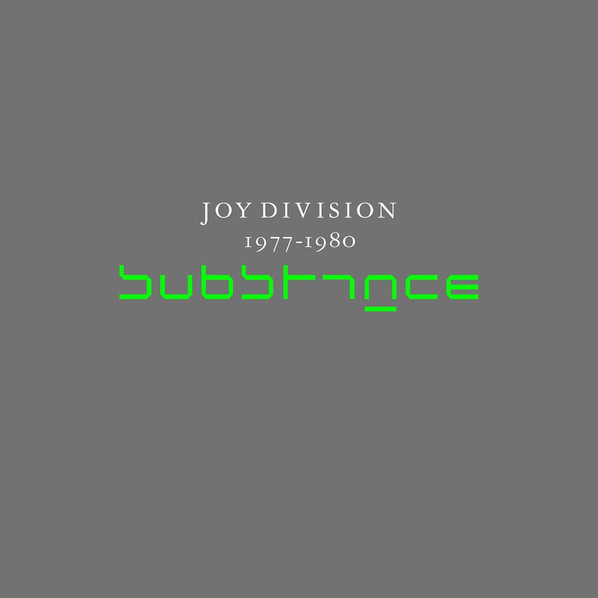 Обложка Joy Division — Substance