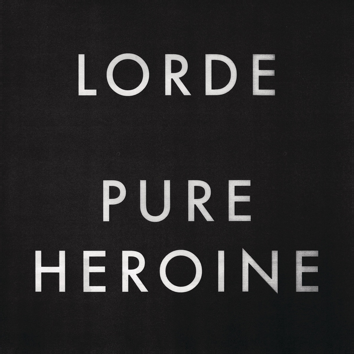 Обложка Lorde — Pure Heroine