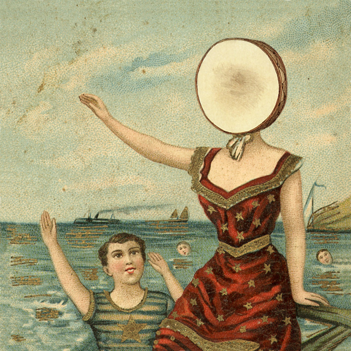 Обложка Neutral Milk Hotel — In The Aeroplane Over The Sea