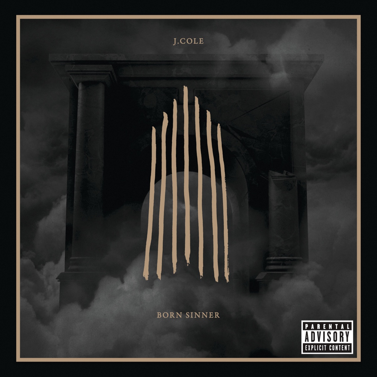 Обложка J. Cole — Born Sinner