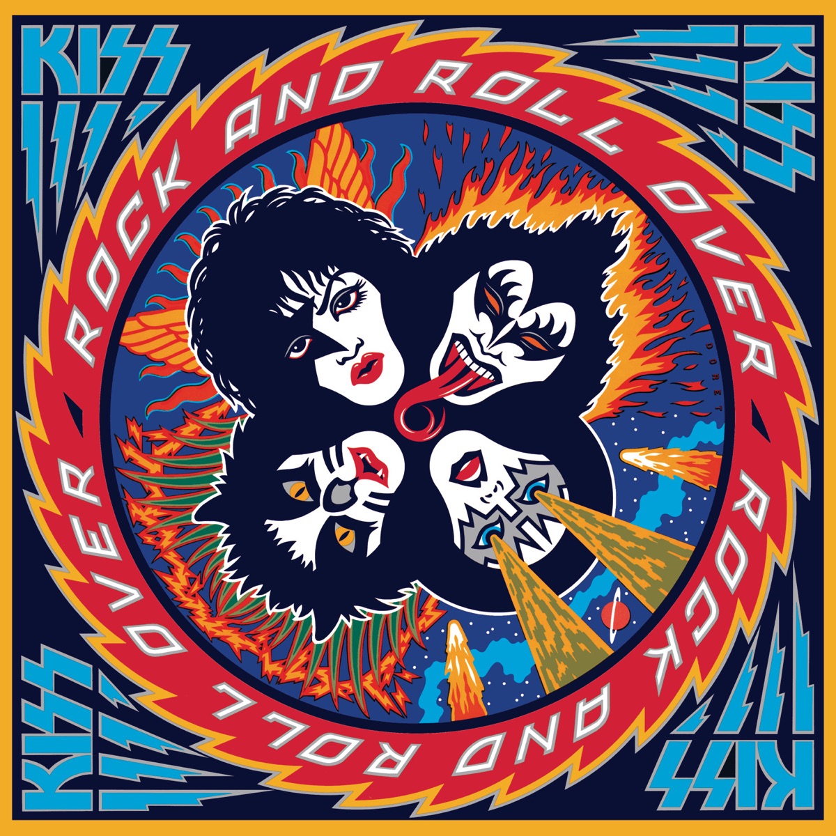 Обложка Kiss — Rock and Roll Over