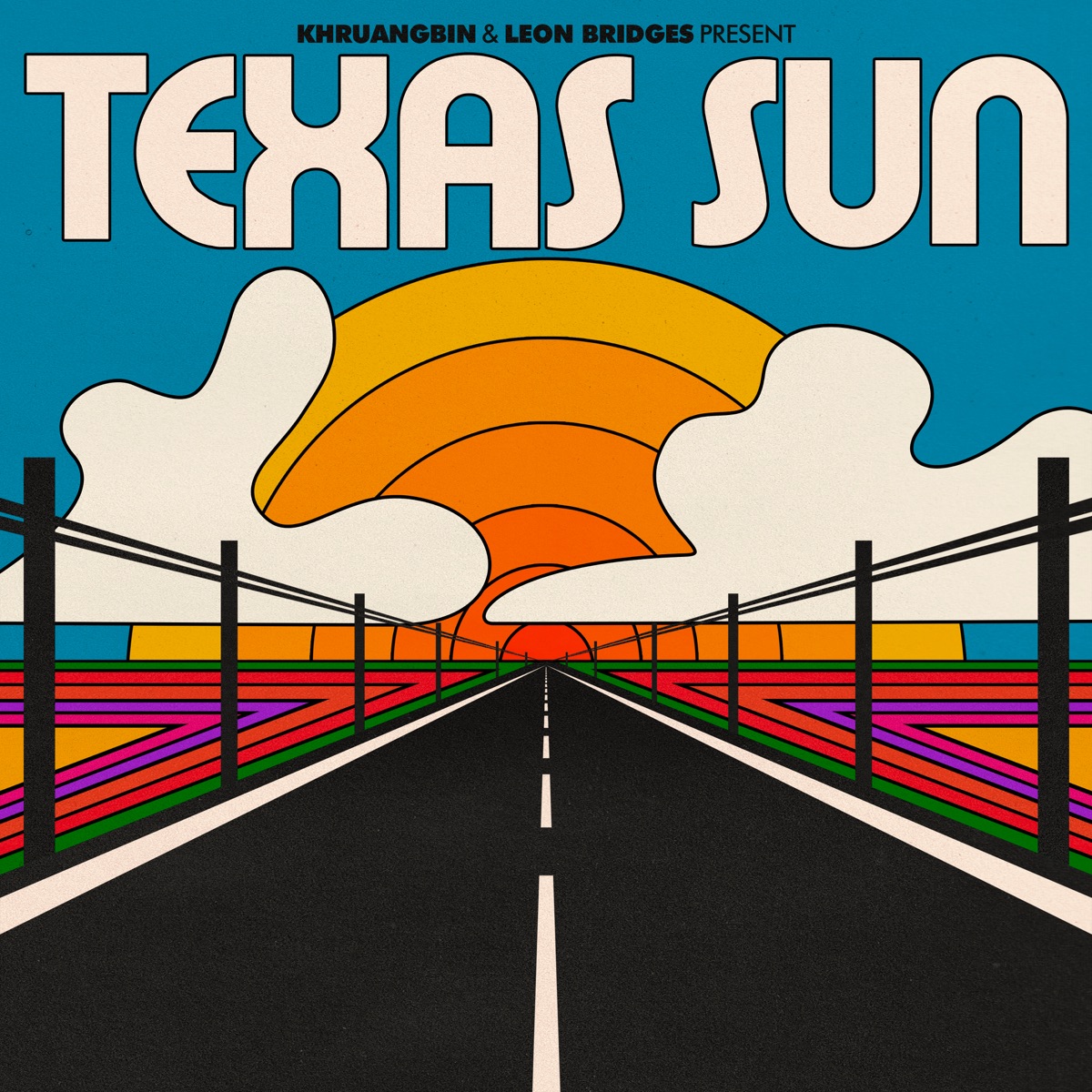 Обложка Khruangbin, Leon Bridges — TEXAS SUN