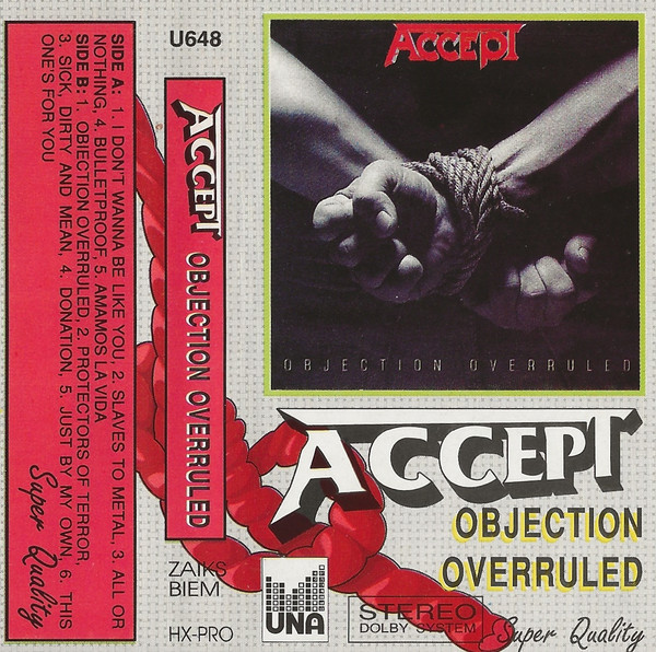Обложка Accept — Objection Overruled