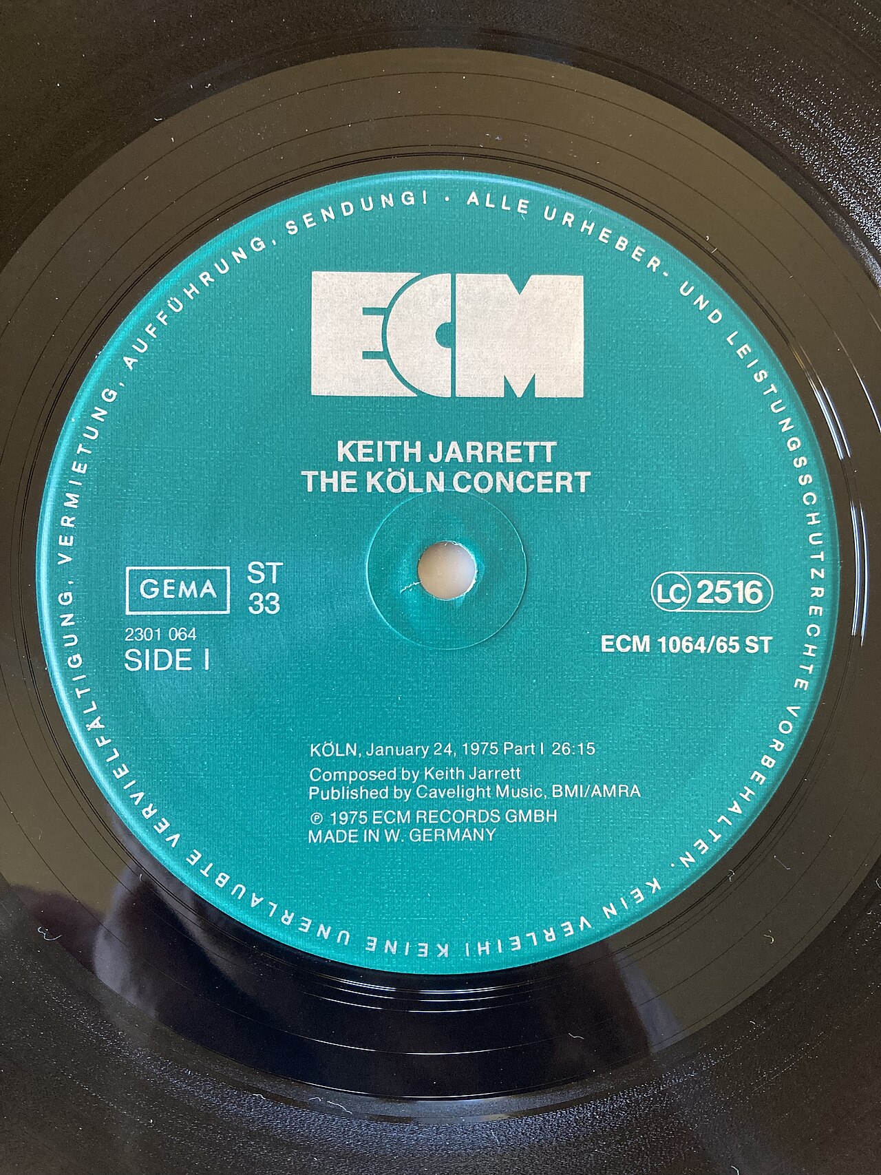 Обложка Keith Jarrett — The Koln Concert