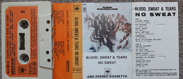 Обложка Blood, Sweat & Tears — No Sweat
