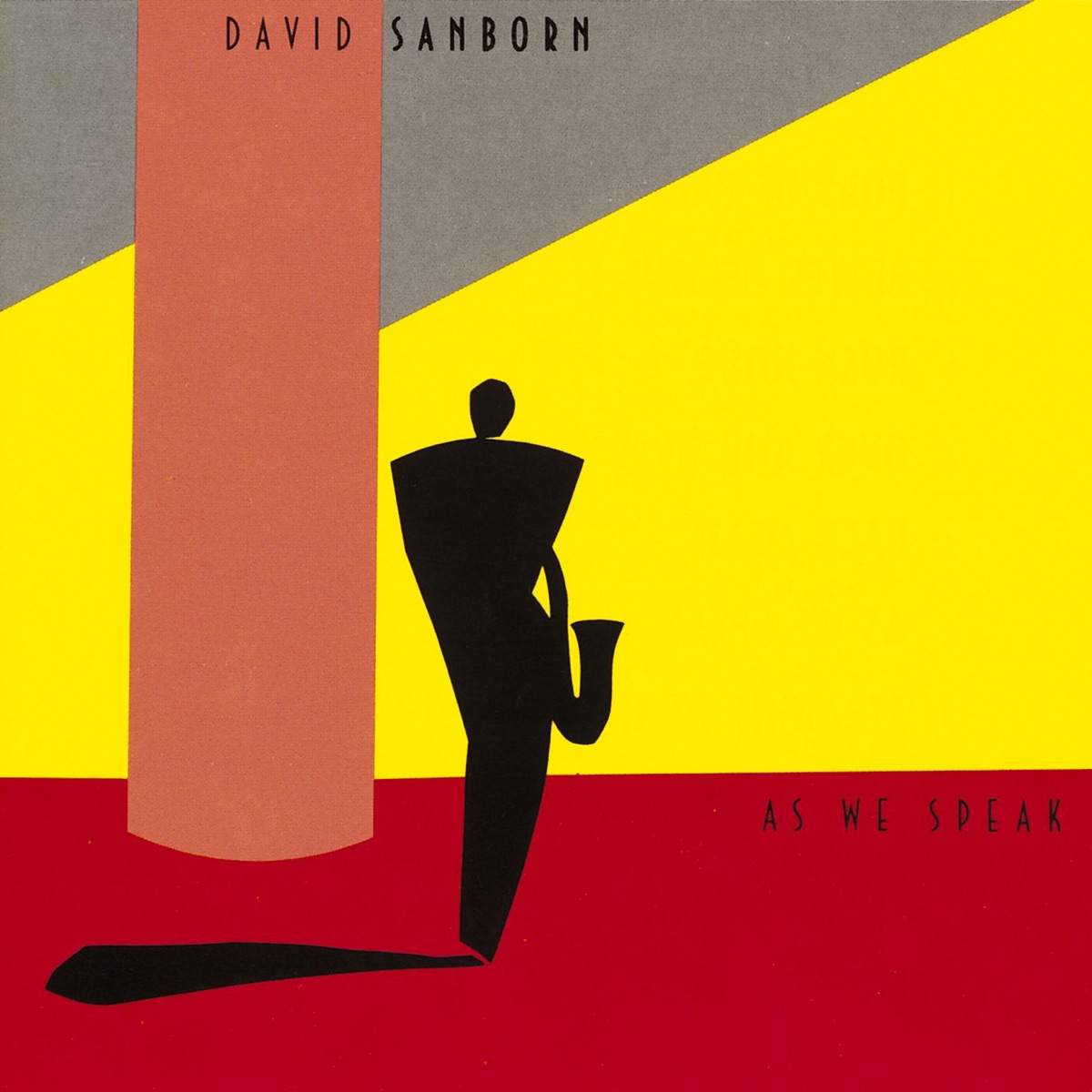 Обложка David Sanborn — As We Speak