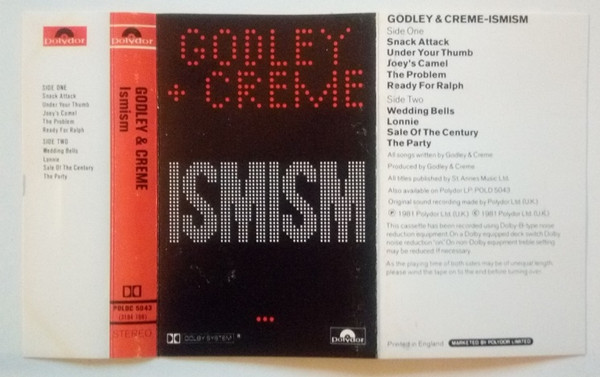 Обложка Godley & Creme — Ismism