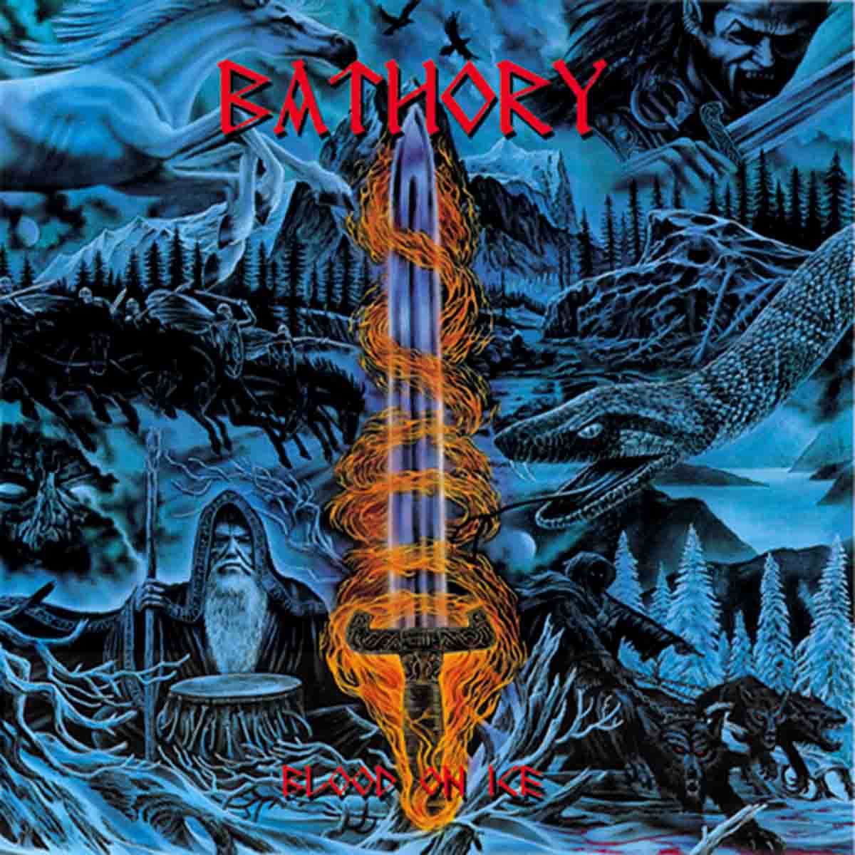 Обложка Bathory — Blood On Ice